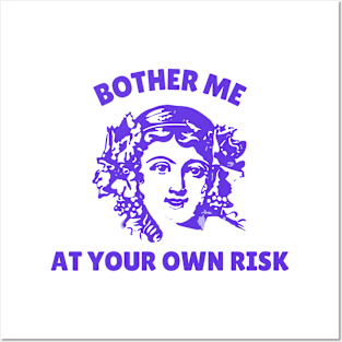 Bother Me At Your Own Risk Posters and Art